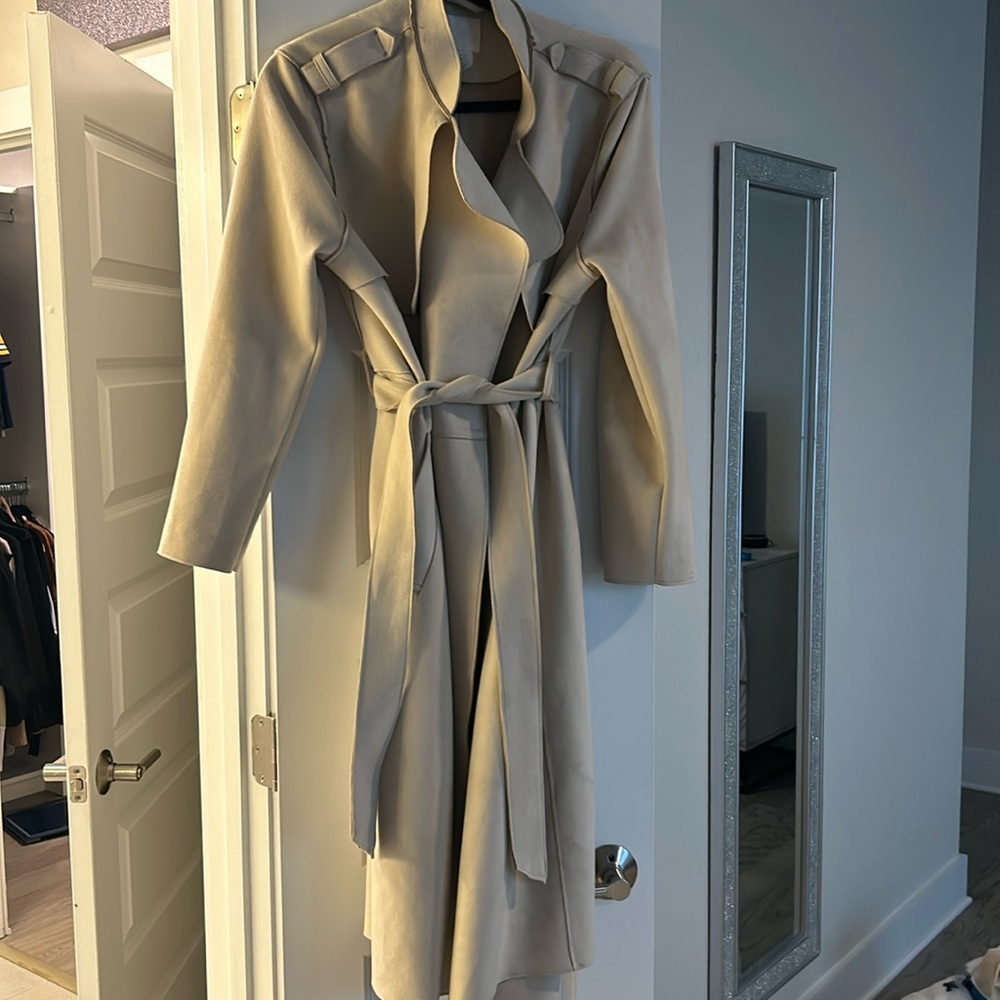 Faux suede H&M size M coat